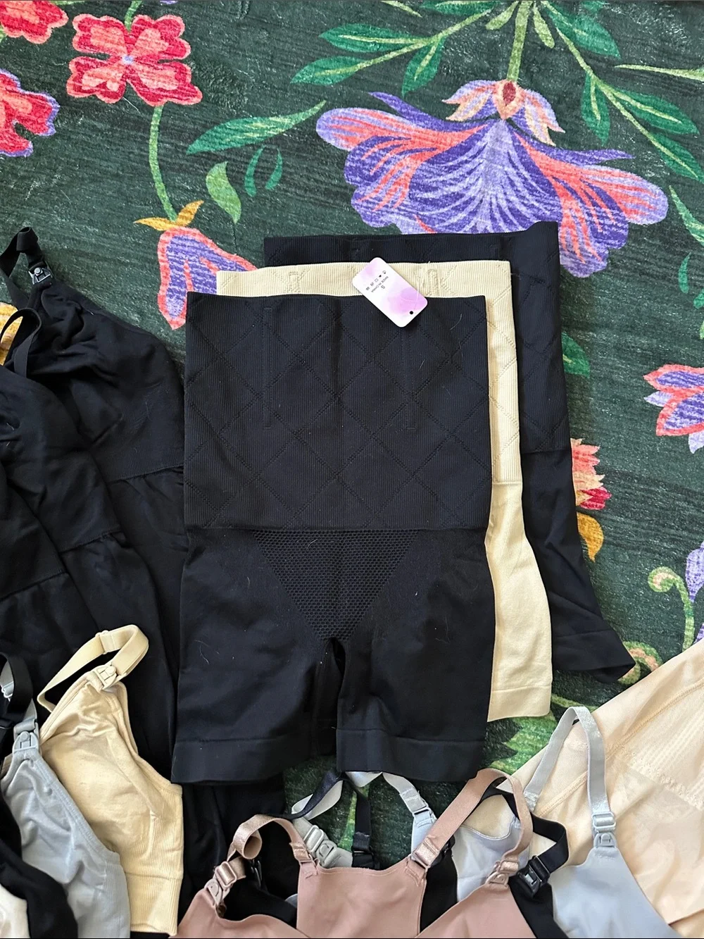 Nursing bras, tanks and postpartum shape wear